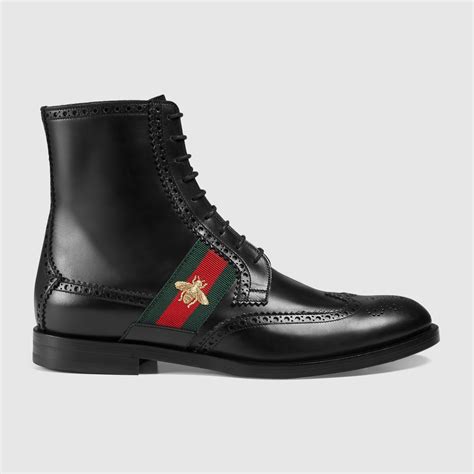 gucci boots mens|Gucci men's motorcycle boots.